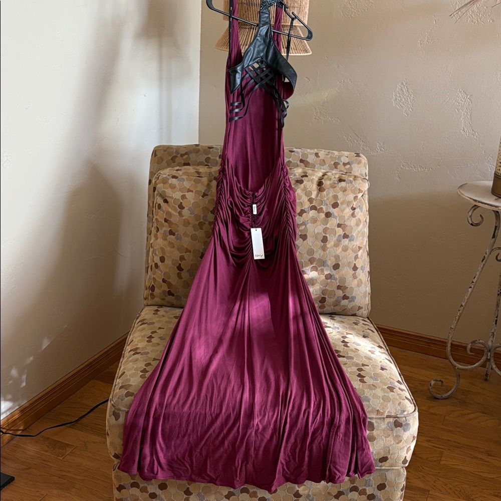 SKY Ruched Gown